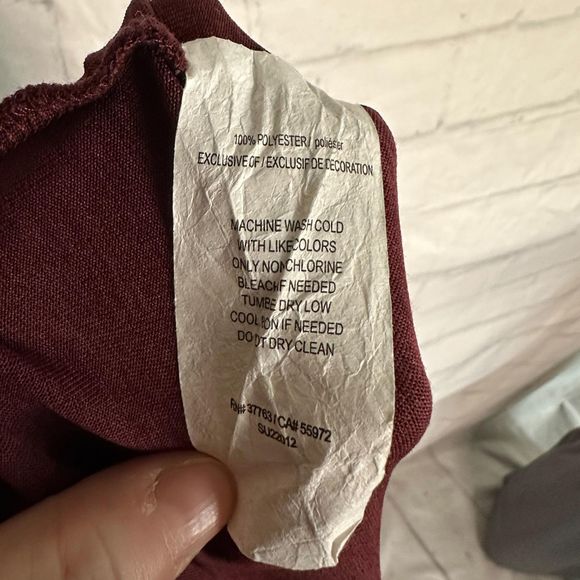 PGA Tour Dark Red Stripped 1/4 Zip Men's Pullover, Small, Pre-owned - Picture 7 of 7